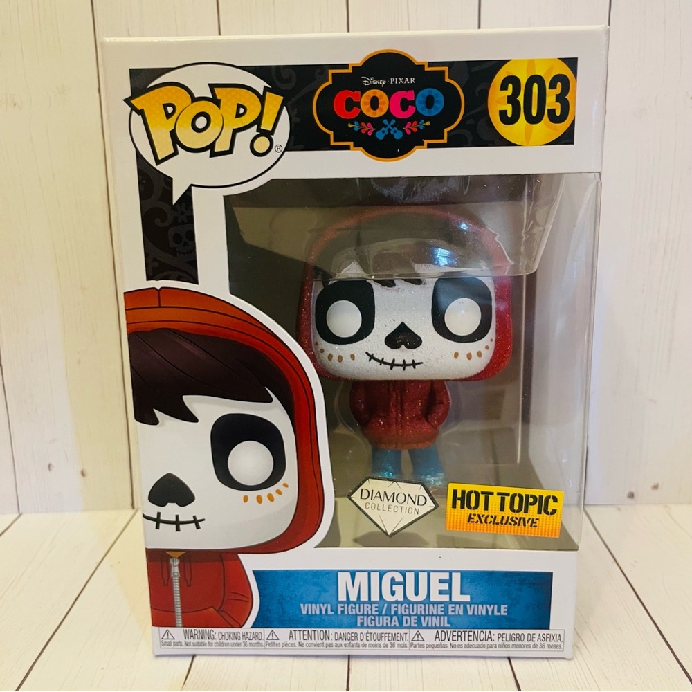 Funko POP! Disney: Coco - Miguel #303 Diamond Edition Hot Topic Exclusive
